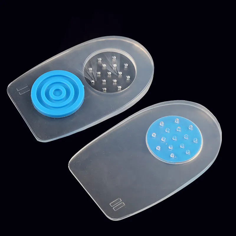 Hot Selling Medical Grade Silicone Sore Heel Bone Spur Plantar Fasciitis Pain Relief Heel Cup Cushion Insole