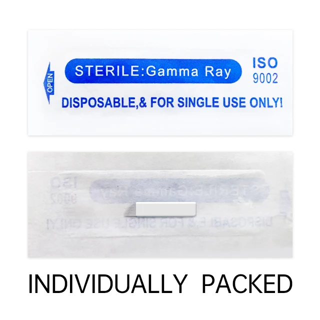 0.16MM Stainless Steel Disposable Permanent Makeup Micro Needle Tattoo Eyebrow Microblading Blades Tattooing Nano Microblading