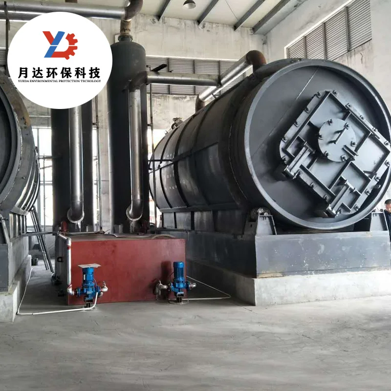10th new technology High yield tyre rubber pyrolysis plant with auto feeding system and auto discharge system