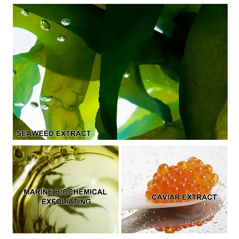 Private Label Face Skin Care Gel Green Tea Exfoliator Facial Cleaning Scrub Cream