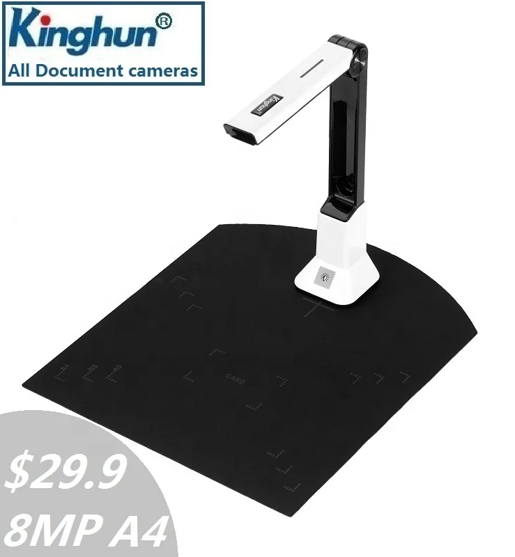 Kinghun KC5M01 Cheapest price Document camera A4 Portable 8 Mega Pixel mini High-Speed Document Camera scanner For book scanning