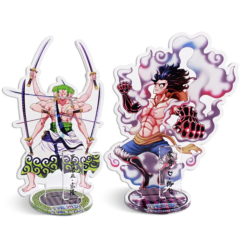 Acrylic Anime ONE PIECE Animation Standee Peripheral Desktop Ornaments Stand Model Plate For Friend Gift