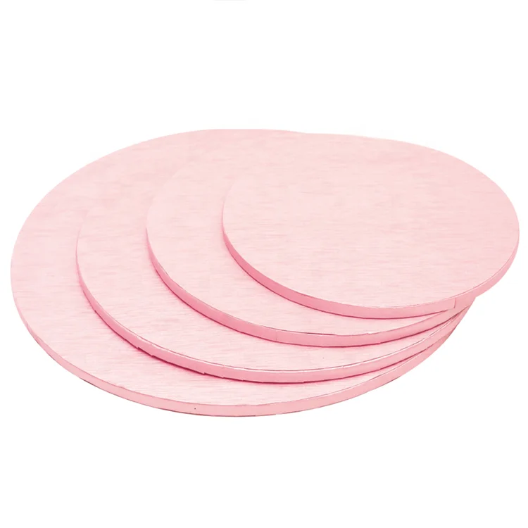 
Food Grade Golden Foil 12mm Thickness Corrugated cake board drum with Round shape JL-0002 