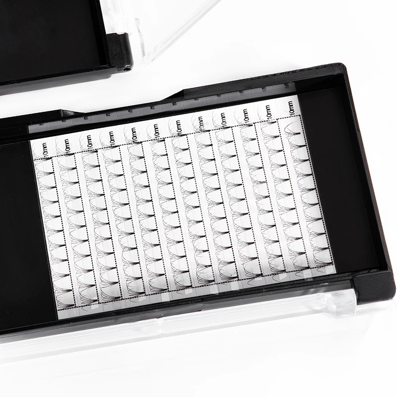 Premade russian volume trays	volume individual eyelash extensions handmade wholesale silk lash extension vendor