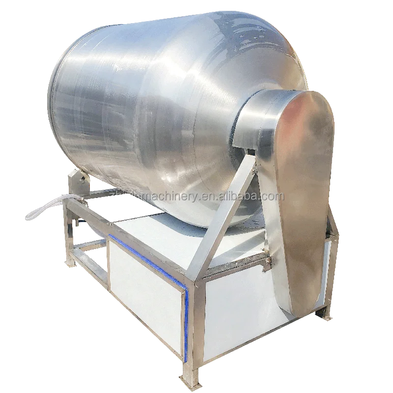 Automatic Vacuum Roll Kneading Sus304 Minced Meat Pickling Mix Prefabricated Vegetable Vacuum Meat Massage Tumbler Mixer Machine