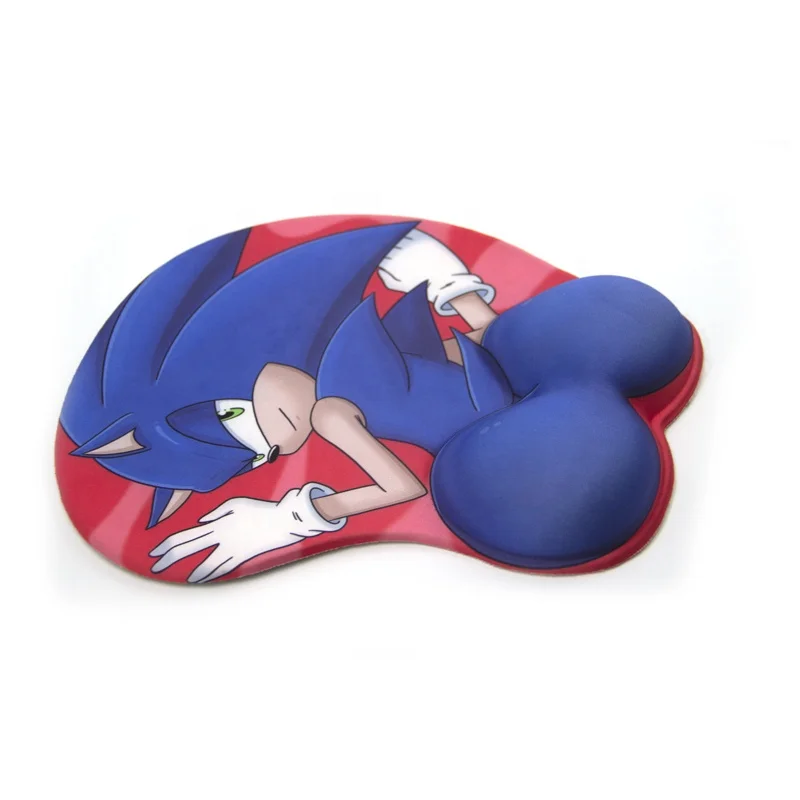 Custom Design Cute Silicone Gel Wrist Rest Ass Mouse Pad
