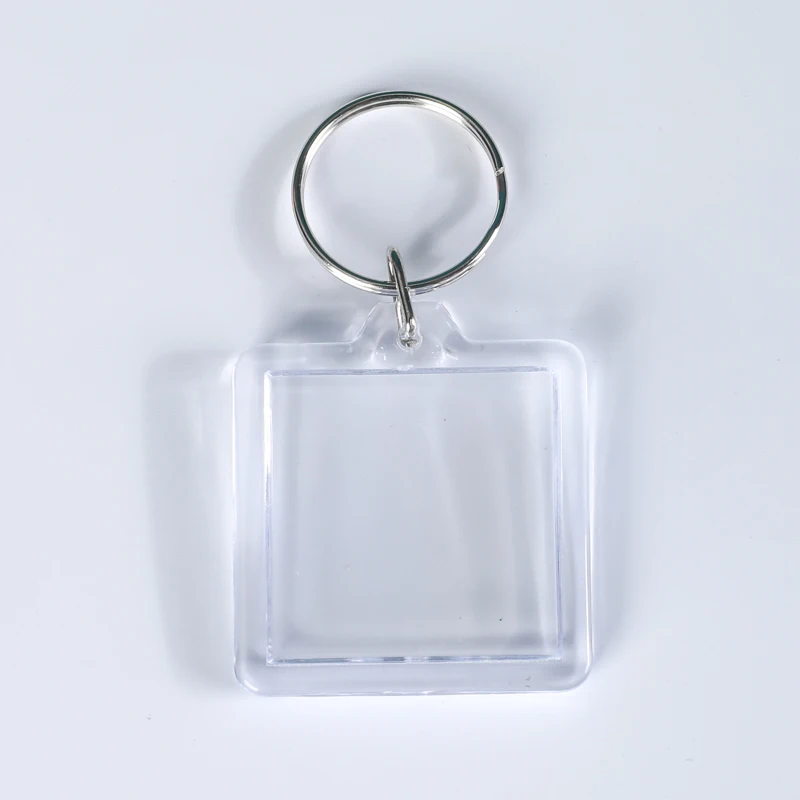 Manufacturers supply Transparent Photo Frame Gift Acrylic Blank Keychain