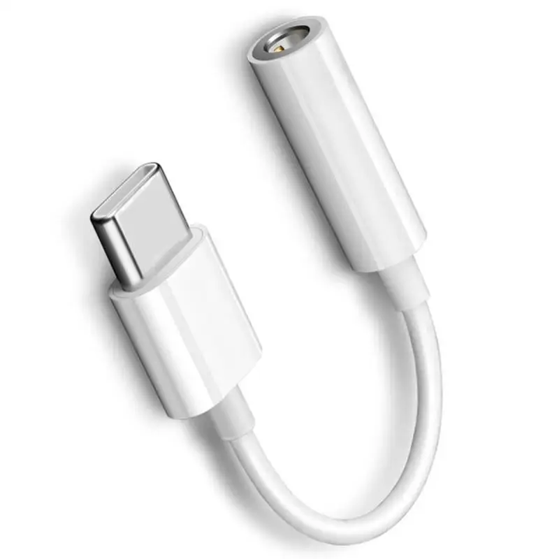 PUJIMAX Portable type c to 3.5mm audio cable male to female aux cable usb c adapter for headphone speaker mobile phone