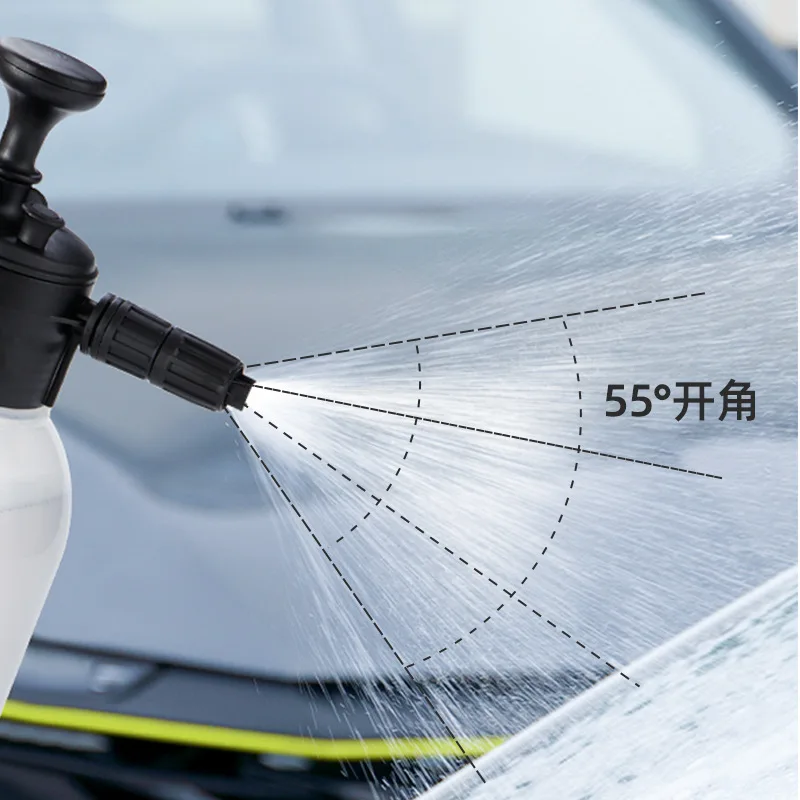 Car Snow Foam Lance High Pressure Long Nozzle Wash Sprayer Adjustable Car Water Gun With 2000ml Bottle Watering Can For Cleaning