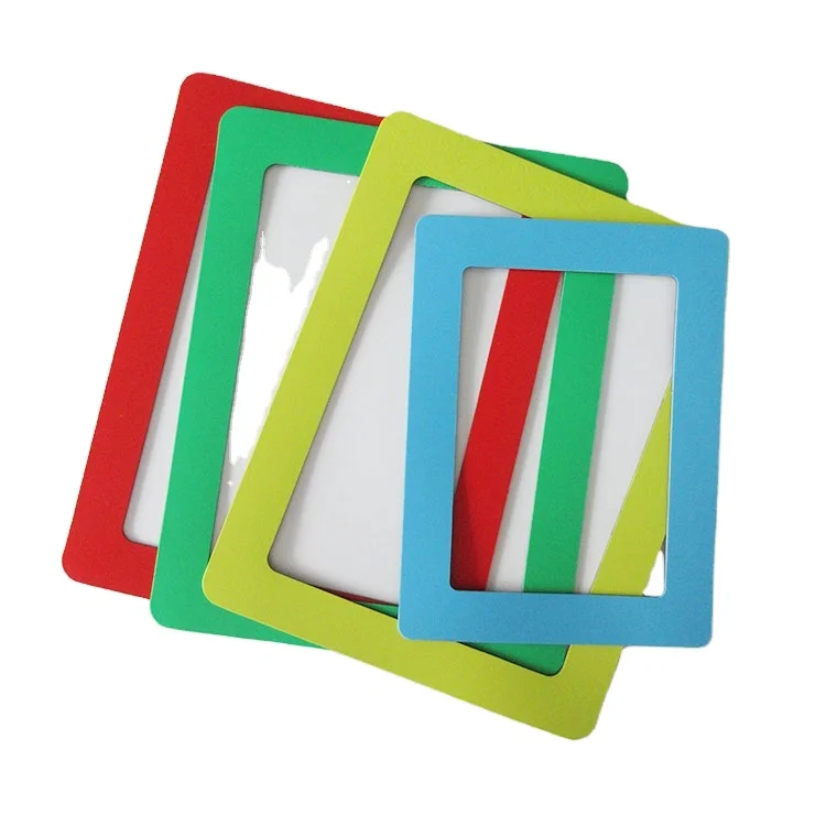 Removable and reusable different size magnetic photo frame