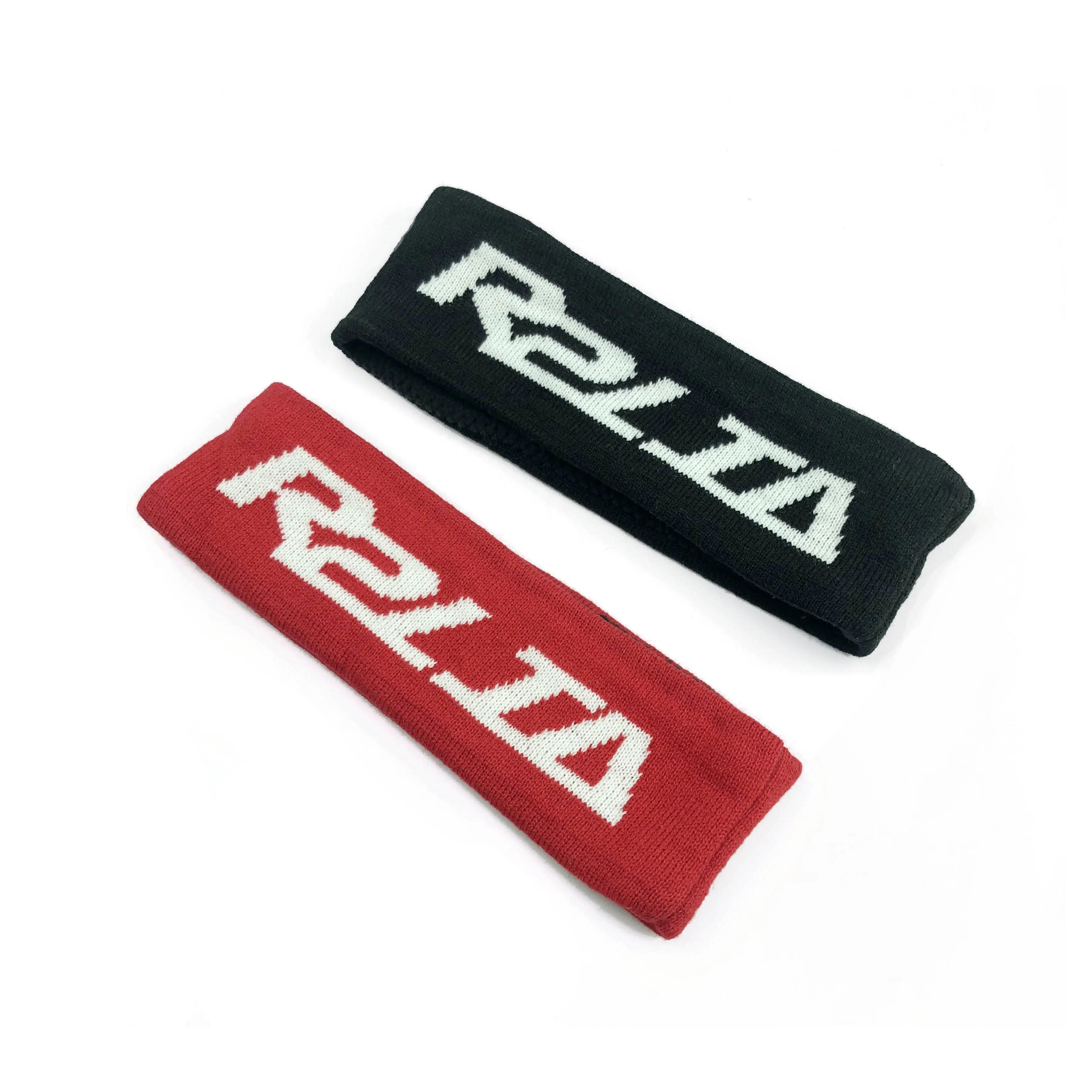 
 Рекламные пользовательские лого акриловые черные катания терри ткани повязки  