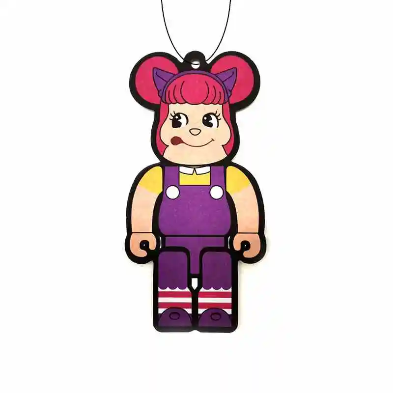 Eco-friendly Wholesale cartoon air car perfume bear pilot style car air freshener