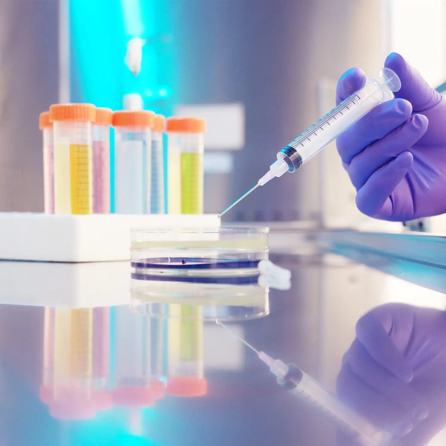 Pet Hospital Animal Veterinary Medical Syringe Portable Volumetric Infusion Vet Stainless Steel Needle plastic vaccine Syringe