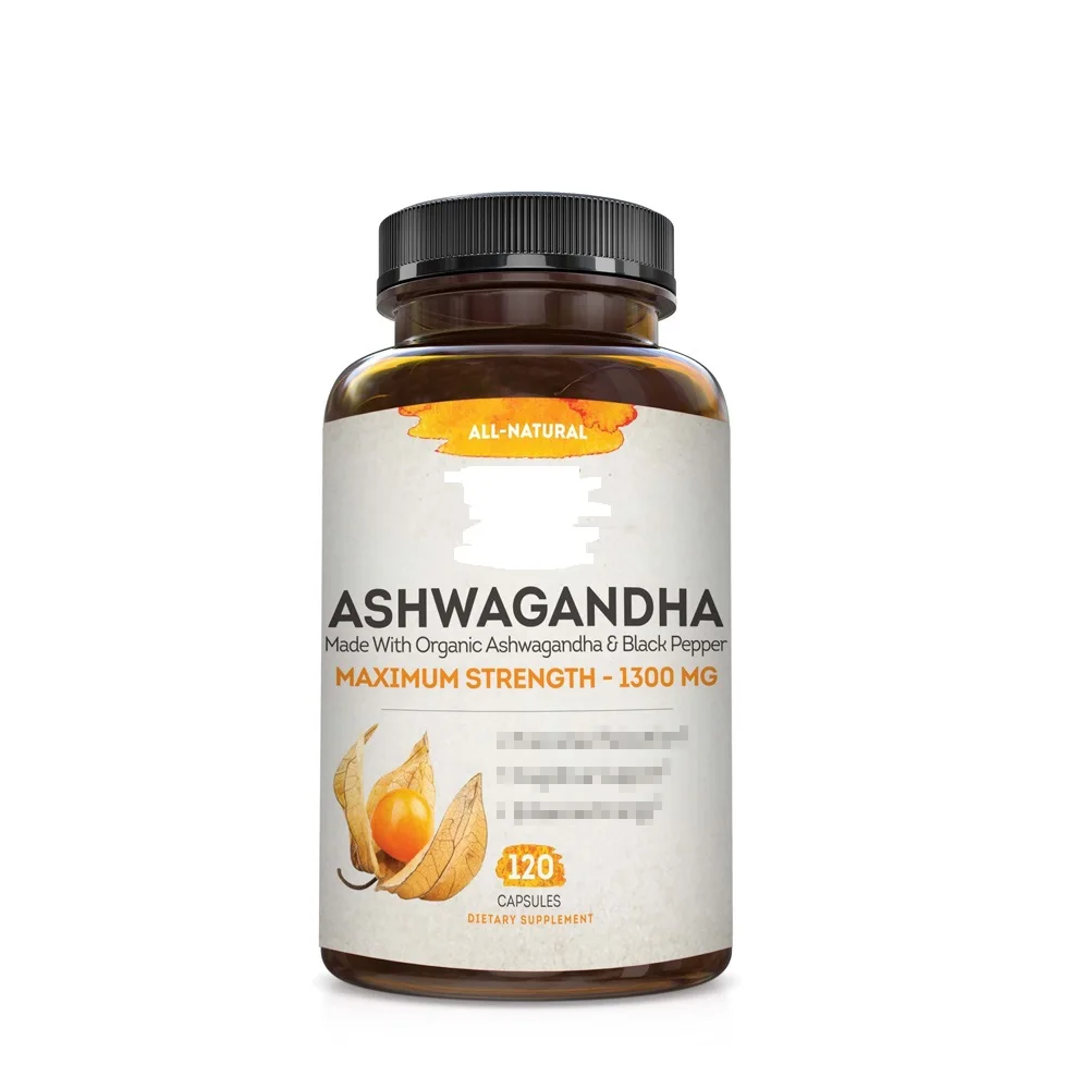 Private Label Wholesale Bulk Prices Ksm 66 Supplement Extra Strength Organic Vegan Ashwagandha Extract Tablets Pill Capsules