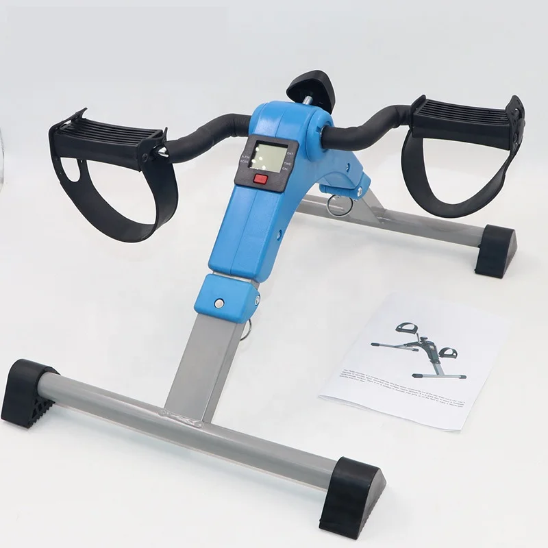 Folding Pedal Stepper Exercise Machine LCD Display Stepper With Adjustable Resistance Indoor Cycling Bike