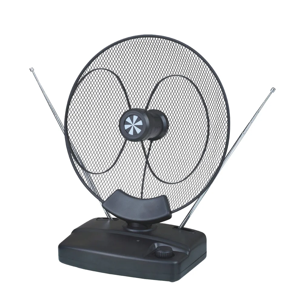Hot Sale HDTV 1080P Indoor Stylish Digital Antenna 360 Rotor HD TV UHF VHF Up to 65 Miles