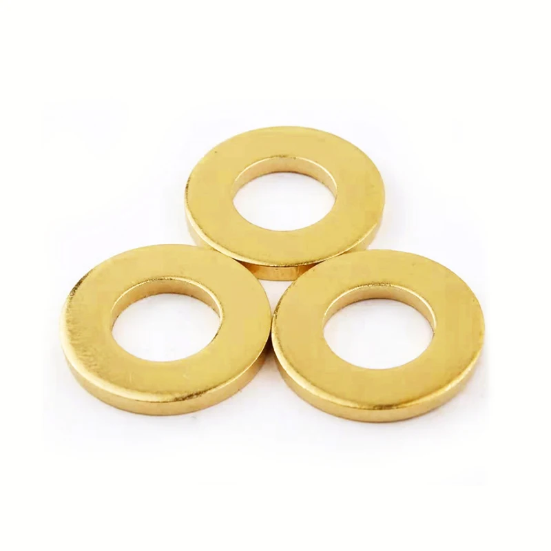 Factory Direct Sales H59H62 Brass Washer Flange Pad Laser Cutting U-shaped Packing 0.1-15mm Thick Ultra-thin