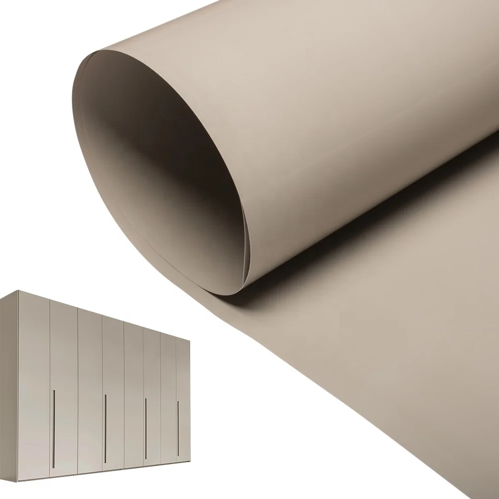 High Quality Super Matte Color PETG Film Sheet Skin-touch Anti Scratch Decorative PETG Sheet Film For Kitchen Cabinet