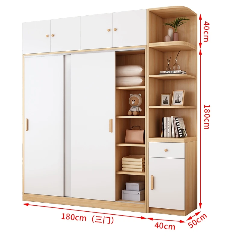2021 wholesale cheap factory high quality customized modern bedroom wooden furniture closet cabinet armoire and wardrobes