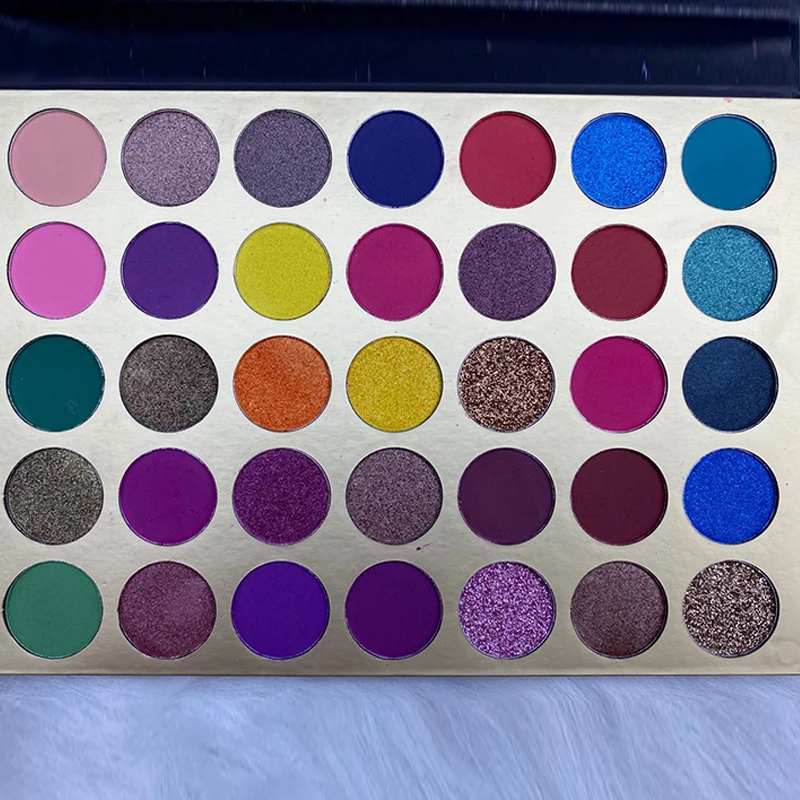 
Wholesale New High Pigment Eye Shadow Palette Cosmetics Private Label 35 Color Eyeshadow Palette 