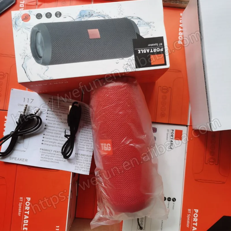 Portable TG117 Speakers Sports Waterproof Fabric Outdoor Wireless Hifi TG 117 BT Wireless Speaker