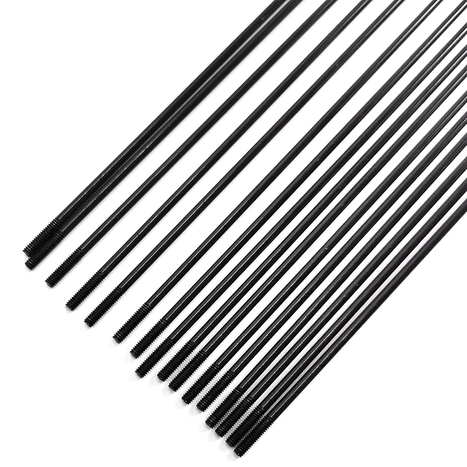 SAPIM Champion 2.0 Round Spokes J-bend/straight Pull Head Bicycle Spokes Black Bicycle Spokes with Copper Cap