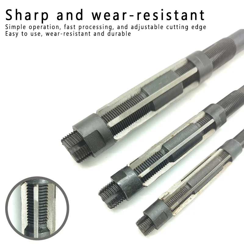 Adjustable Straight Handle Hss Hand Reamer Machine Cutting Tools 6MM-84MM carbide carbon steel