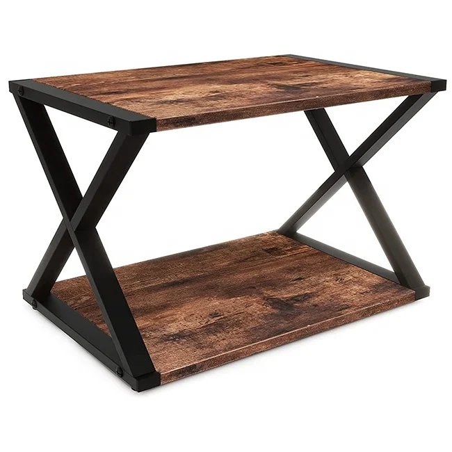 Industrial 2-Tier Metal Printer Stand with under Desk Storage Shelf for Gym and Wholesale Use Office Furniture Printer Stand