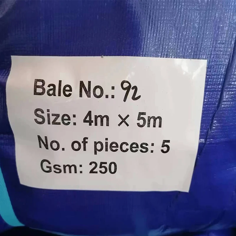 Tarpaulin High Strength Waterproof Heavy Duty HDPE Roll Pe Tarpaulin Covers for Packing Sheets Truck Tarps