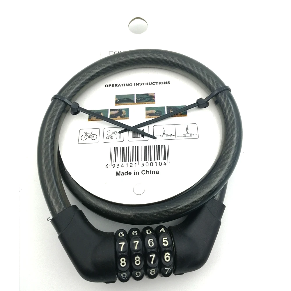 CH-202 Wholesale Bicycle Password Lock Bike combination lock for Bicycle