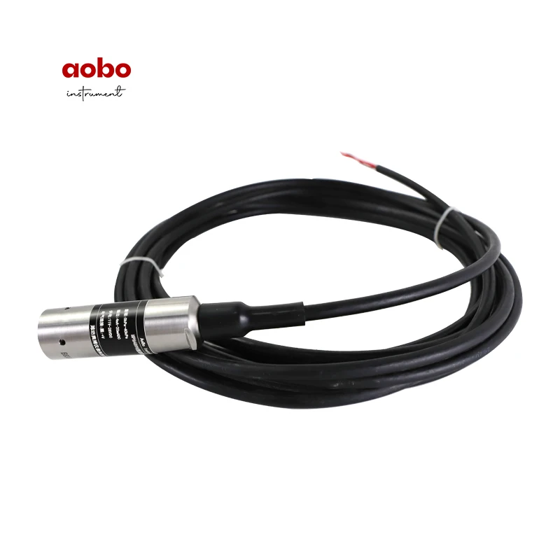 Mini Submersible Liquid Level Transmitter 4-20mA DC24V Instruments Stainless Steel Range 0 to 15 with 50-Ft Cable