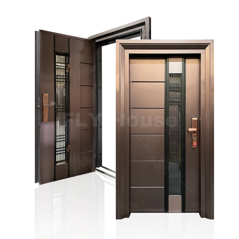 Modern Exterior Main Gate Door Designs Front Iron Entry Doors Entrance Security Steel Door For House