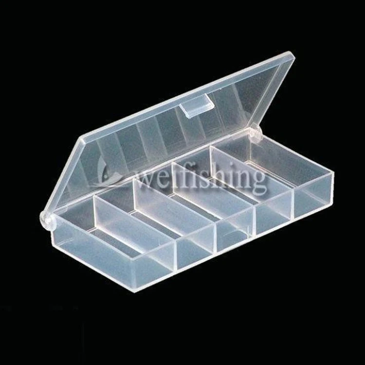 WEIHE factory direct sale transparent white plastic box fishing gear accessories tool tackle box