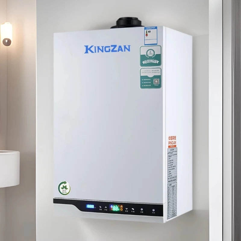 Plate exchange condensing gas boiler Domestic heating furnace heater shower heating integrated gas water heater