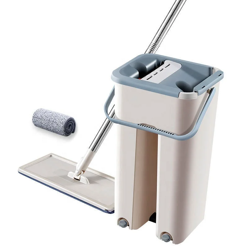 Amazon Hot selling Flat Floor Mop and Bucket Set