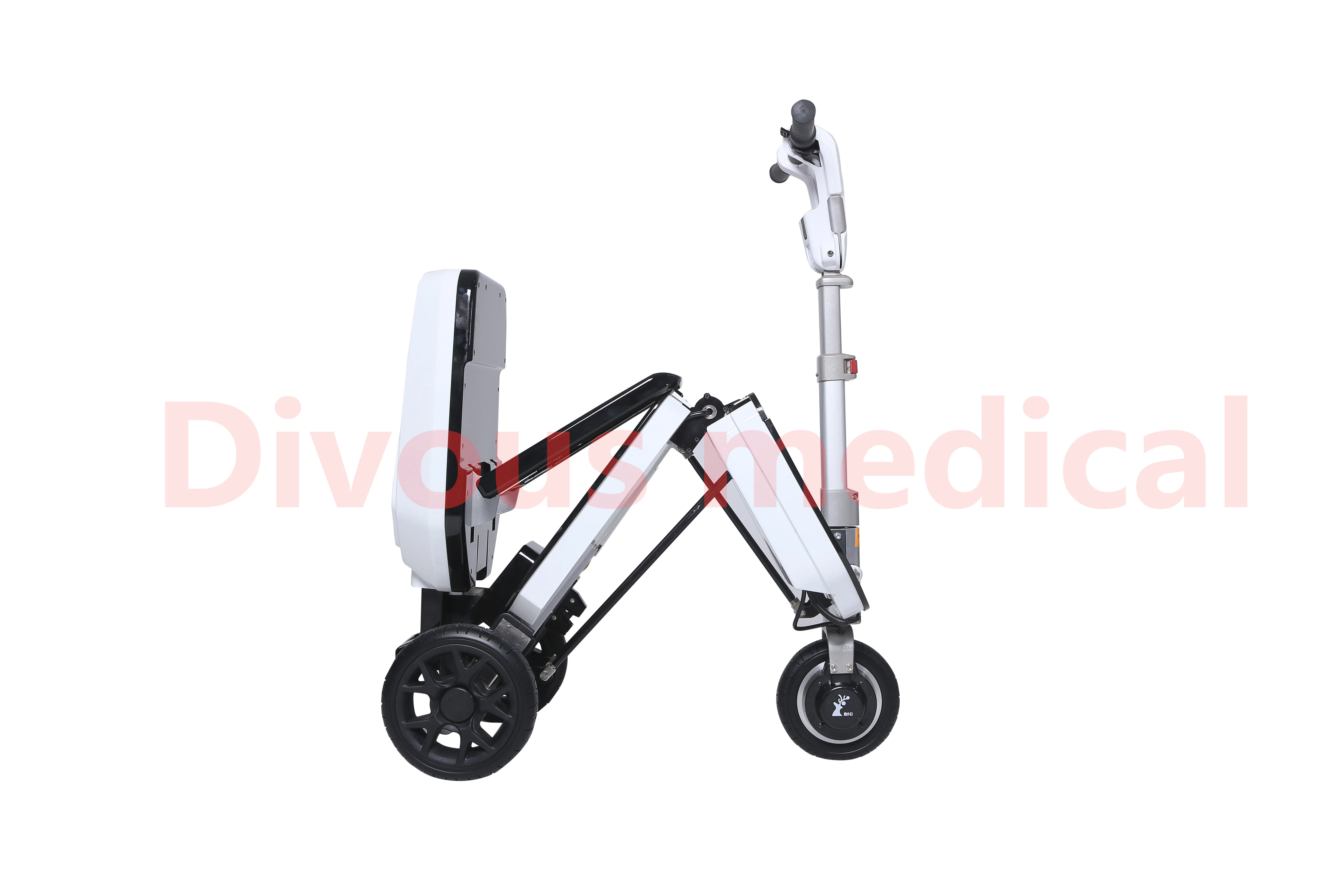 Folding 3-Wheel Travel Airplane Luggage Electric Mobility Scooter Tricycle For Erlerly And Disabed
