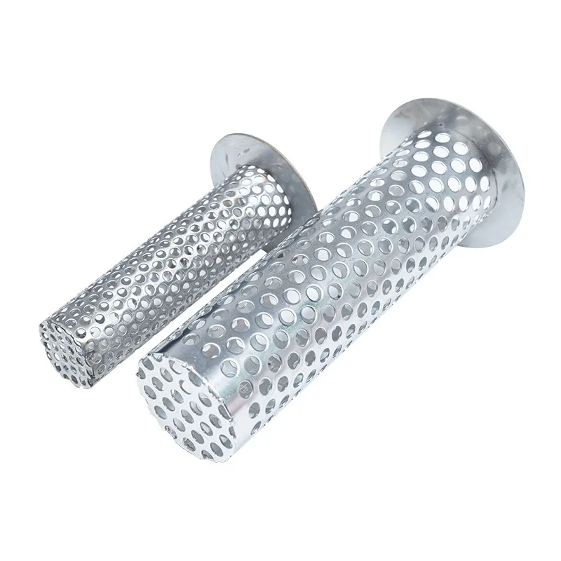 Low Price  Round Hole Shape Corrosion Resistance 304 Stainless Steel Perforated Metal Filter Tube For Residue Purification