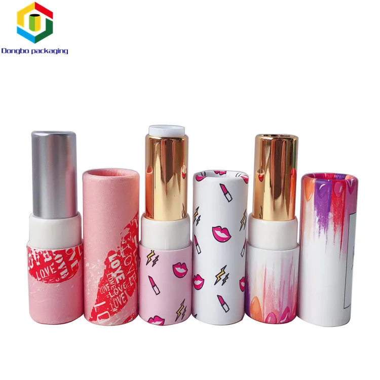 Eco Friendly Twisted Up Lipstick Container Paper Cardboard Tube For Lipstick