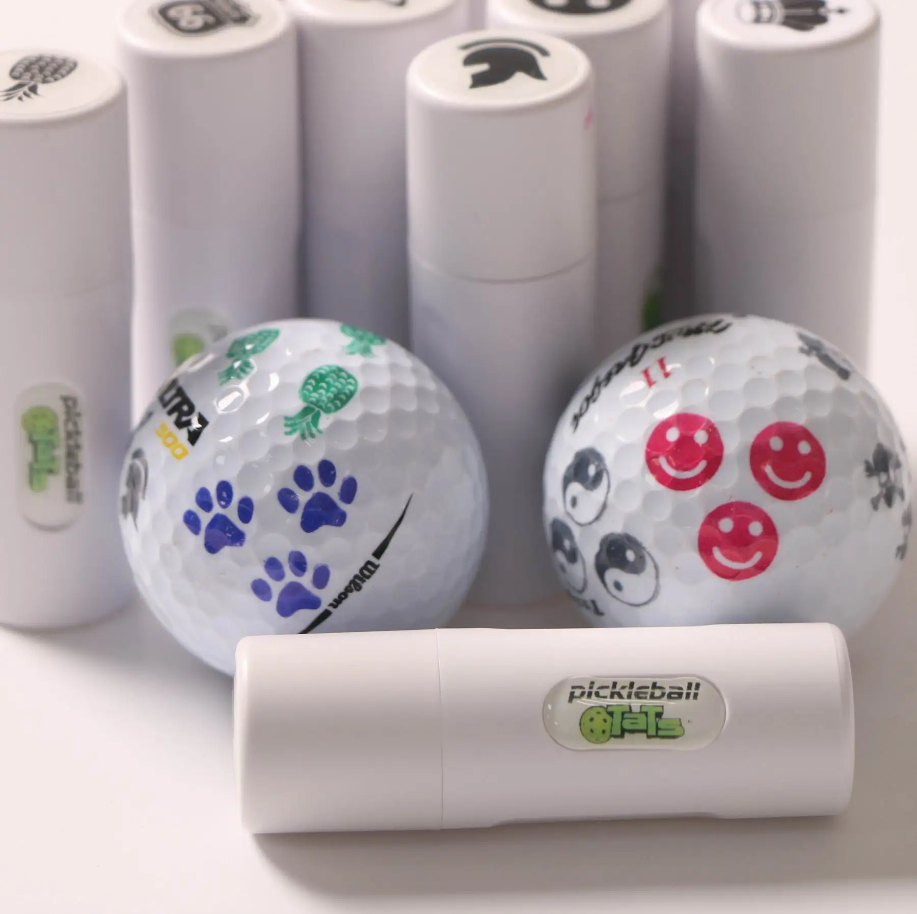 Personalized golf balls stamper quick drying ink plastic golf ball stamper