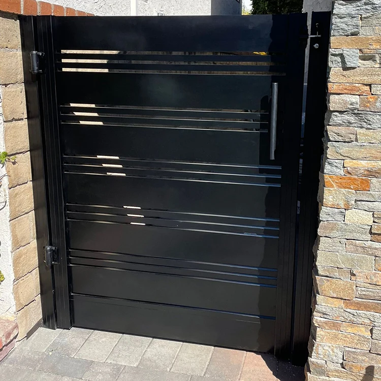 Best Quality Black Aluminum Horizontal Slats Privacy Fence