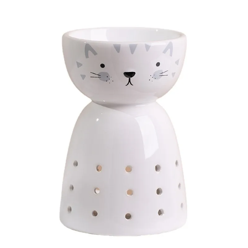 Custom Cute Cartoon Fragrance Tea Light Scented Wax Melt Candle Warmer Ceramic Oil Burner