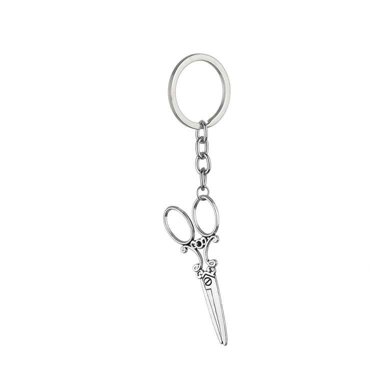 Creative Barber Scissor Key Chain Gadget Keychain folk crafts