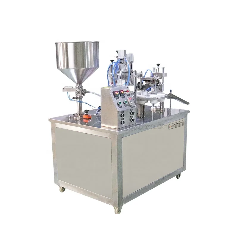 Internal/external heating to the filling and sealing machine of soft tube filling machine, toothpaste filling and sealing