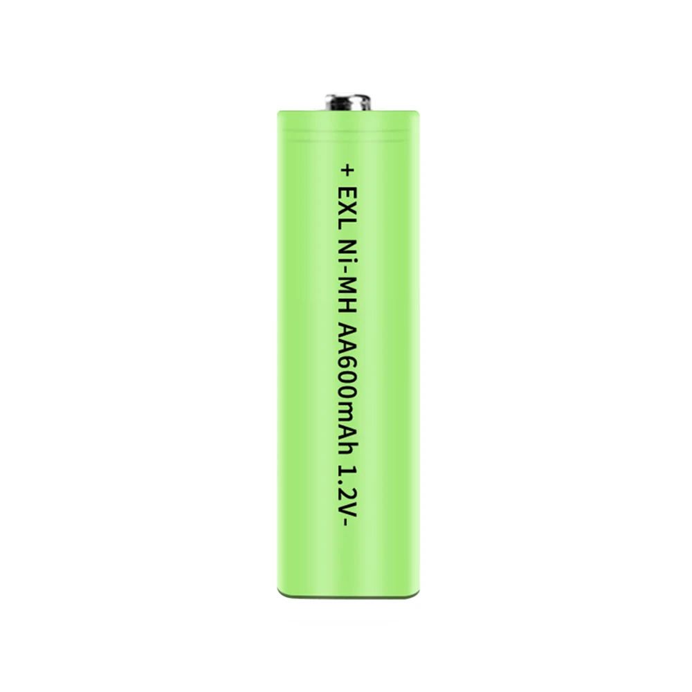 High quality 1.2V AA batteries 600mAh rechargeable Ni MH No.5 battery for remote controller