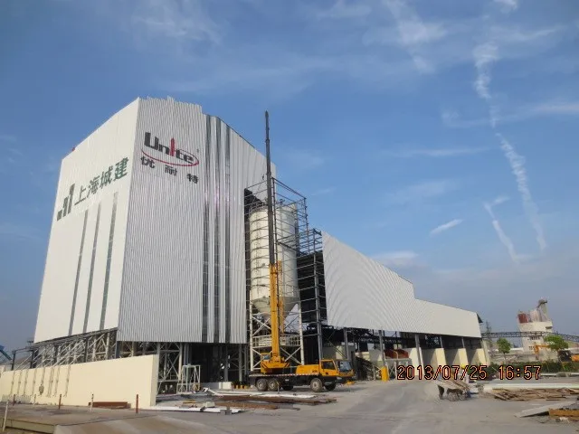 Automatic Construction Machinery 60000 Ton/Year Dry Powder/Mortar Gypsum Batching Dosing Mixing Line Plant Dry Mortar Machines