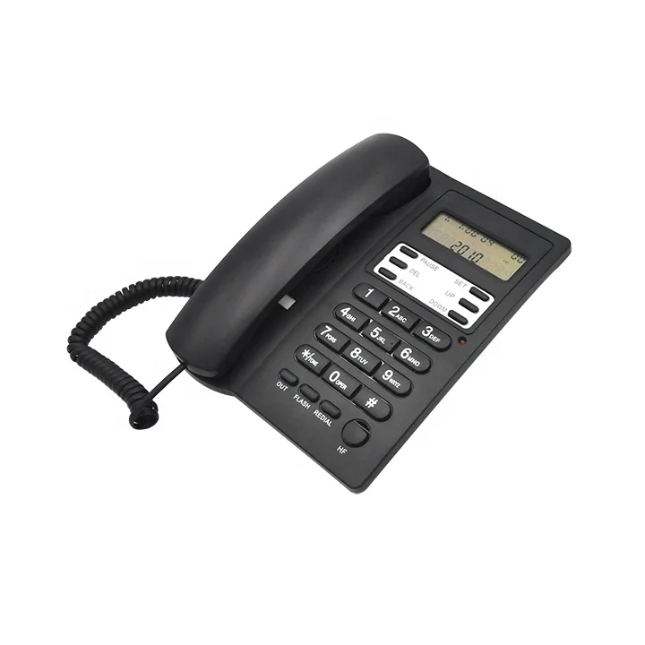 Desktop Landline Corded Telephone with Caller ID Function and Wall Hanging Small Extension Fixed Phone For UK BT Telephone Line