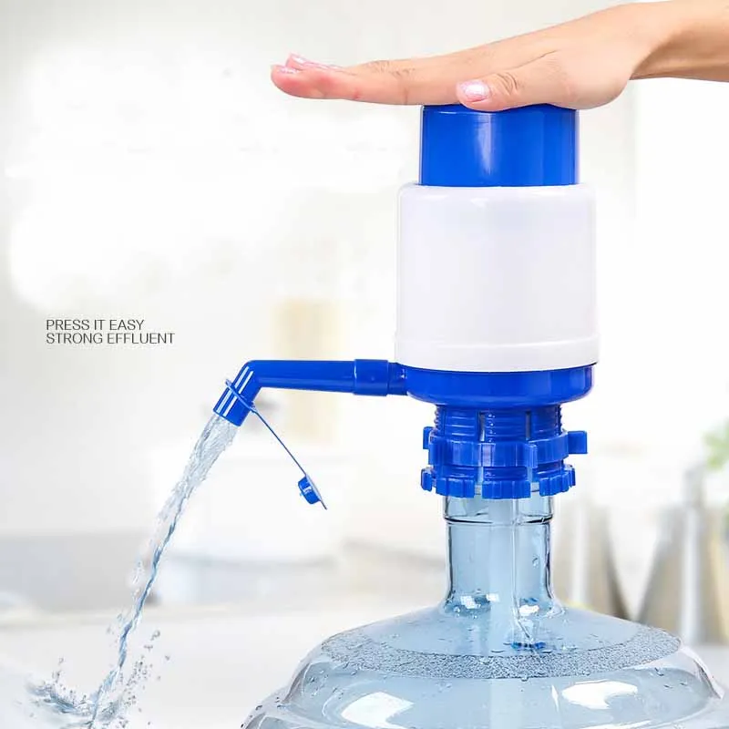 Hand press plastic mini pump dispenser household manual drinking water dispenser portable manual drinking water pump