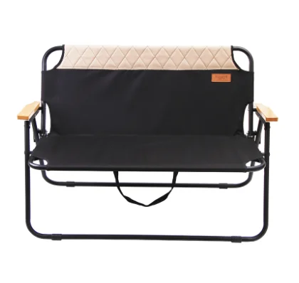 Tianye Outdoor Camping Chair Double Aluminum Bench Garden Picnic Relax Folding Chair with Armrest
