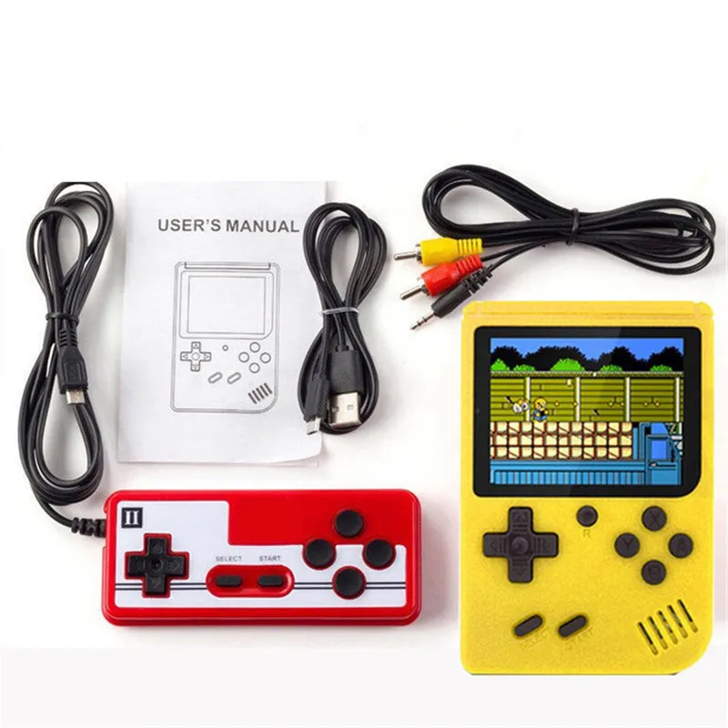 Handheld Mini Sup Video Retro Game Consoles Box 400 In 1 Games Player With Double Player