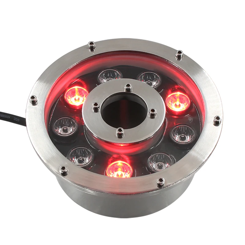 Led Fountain Nozzle Light 2020 Hot Selling Cheap Price DMX Control 9*3w 2700-6500K RS-UW9W-F -20 - 50 AC/DC 12/24V 12v/24v 50000